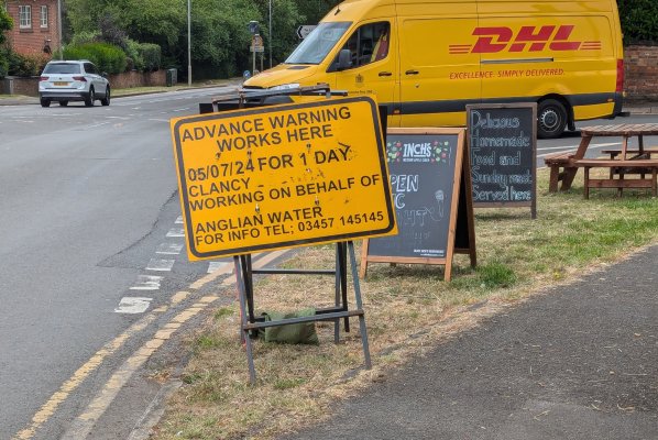 Roadworks notice